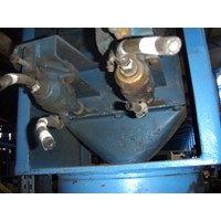 Furan sand screw mixer BORDEN, ± 2 t/h with silo